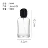 Botellas de Perfume al por Mayor 50/100ml Botellas de Perfume Pequeñas Botellas Recargables Tapa de Spray Botellas de Vidrio en Stock Botellas Recargables Transparentes