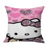 Venta Caliente Transfronteriza Serie Hellokity Lino Funda de Cojín para Sofá de Casa Dormitorio Almohada Impresión a una Cara