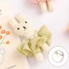 Primavera y verano nuevo broche de conejo felpa lindo animal pequeño caricatura japonés ropa de niñas zapatos colgante de bolso pequeño regalo