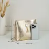 Bolso de Hombro Brillante Tejido Nuevo 2026 para Mujer, Bolso Cruzado Versátil de Moda de Verano, Bolso Cubo de Lujo Ligero, Mayoreo