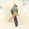 Estilo de Moda Europeo y Americano Llavero Colgante de Loro con Goteo de Aceite y Incrustaciones de Diamante Llavero de Pájaro, Accesorio de Bolso con Diseño de Nicho