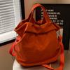 Bolsa de Tela de Nylon para Mujer, Gran Capacidad, Nuevo Bolso Cruzado de Hombro Versátil Otoño e Invierno 2026, Sensación de Alta Gama, Bolso de Mano Tipo Cubo