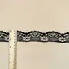 Ribete de Encaje Negro con Correas de Nylon Huecas No Elásticas, Accesorios Florales, Decoraciones para Ropa, Accesorios para el Cabello, Pinzas, Personalización de Fábrica