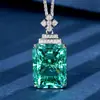 Traje de joias brutas 2025 ninho de pássaro cepala verde temperamento retrô colar com pingente pedra principal 15*20