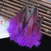 Aproximadamente 50 Piezas de Venta Directa de Fábrica 5-6 Plumas Moradas para Nadar, Plumas de Pollo de Colores, Joyería Hecha a Mano para Bricolaje, Manualidades, Materiales para Atrapasueños