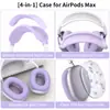 Capa protetora nova e pequena com estampa floral para AirPods Max, capa protetora transparente de TPU com estampa floral para fones de ouvido over-ear