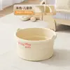 Bacia para Banho de Pés Doméstica Aprofundada com Isolamento para Adultos e Crianças Massagem nos Pés Balde Dobrável Portátil para Banho de Pés