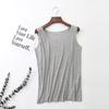 Verão Colete Feminino Sling Modal Várias Colocação Mulheres Respirável Suor Absorvente Cor Sólida Base Casual Camisa Mulheres