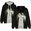 Sudadera con capucha para hombre de venta caliente transfronteriza en AliExpress, primavera y otoño, holgada, casual, de manga larga, suéter, moda, estampado de animales 3D