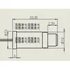360 grados 3 a 7V CC se enciende Luz verde Montaje en pared Montaje en piso medidor Núcleo de luz de 12 líneas Producto de Zhou Wei
