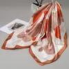 Nuevo pañuelo de seda transfronterizo para primavera, otoño e invierno, pañuelo cuadrado de cachemir de 90 cm, chal para mujer, pañuelo versátil para la cabeza, bufanda profesional para el cuello
