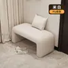 Banco para Cambiarse los Zapatos para la Entrada del Hogar, Banco para Zapatos de Entrada, Banco de Extremo de Sofá para Dormitorio, Banco Largo con Cojín Suave para Probadores