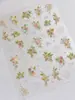 Adesivos para Unhas Yitu com Buquê em Relevo Brilhantes Exquisitos Puro Desejo Doces e Fofos Adesivos Decorativos Yt5429
