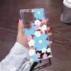 Flores Rosas y Azules a Pantalla Completa Adecuado para Samsung S25Ultra Funda de Teléfono Magnética de Tacto Suave S22 Cubierta Protectora Transparente