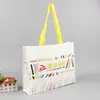 Bolsa de lona publicitaria personalizada para compras, bolsa de hombro de algodón, fábrica en stock, bolso de mano al por mayor