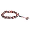 Pulsera Personalizada de Suministro en Vivo Esmalte Gris Fragante Pulsera de Cuentas Redondas Esmalte Gris Fragante Joyería para Hombres y Mujeres Tono de Sacudida Pequeño Libro Rojo