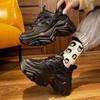 Zapatos de Papá Transpirables para Mujer Ins Trbottomy 2025 Nuevos Versátiles Casuales de Malla Deportivos de Suela Gruesa Zapatos para Correr que Aumentan la Altura