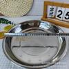 Shangjiahui 18 20 22 24 26 Prato Redondo de Aço Inoxidável Espessado Não Magnético Bandeja de Chá Bandeja de Frutas Linyi Yueyang