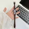 Correa de Cuero de Puntos Pequeños Estilo Coreano Adecuada para Xiaomi Mi Band 11/8/9 NFC, Pulsera de Moda y Versátil para Hombres y Mujeres