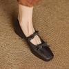 Aumento de Altura de 3 cm~Zapatos Mary Jane Súper Suaves de Estilo Francés con Tacón Oculto para Mujer, Nuevos Zapatos Individuales de Lazo Poco Profundo para Mujer Primavera 2026