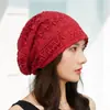 Sombrero de Nuevo Estilo para Mujer, Verano, Delgado, Cubre-Cabello Blanco, Transpirable, Calado, Gorra Apilada, Estilo Occidental, Sombrero con Bolsa de Encaje para Mujer