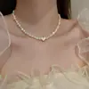 Colar de Pérolas Barrocas Transfronteiriço Europeu e Americano Joias para Mulheres, Corrente de Clavícula de Alta Qualidade, Colar Versátil de Luxo Leve e da Moda para Mulheres