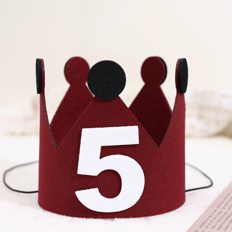 酒红皇冠帽【5】