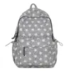 Mochila nueva de moda de alto valor estilo universitario con estrellas para estudiantes de secundaria y preparatoria, casual, ligera, de gran capacidad