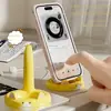 Soporte de Teléfono de Gato de Dibujos Animados, ángulo ajustable, lindo soporte de mesa para ver videos y hacer llamadas, se adapta a la mayoría de los smartphones