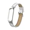 Adecuado para Xiaomi Mi Band 5/6 Correa de Reloj Lisa Moda Cuero de Microfibra Pulsera de Muñeca Xiaomi 3/4 Pulsera Correa de Reloj de Cuero