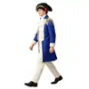 Disfraz de Presidente azul, cosplay de George Washington colonial, disfraz de escenario estilo anime, animación francesa, transfronterizo