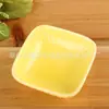 Fábrica em estoque atacado pote de cerâmica para fondue prato de tempero prato quadrado listrado de cerâmica utensílios de cozinha prato multiuso prato para molho
