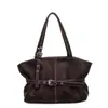 Estilo Coreano Nova Moda Estilo Simples Bolsa de Axila para Mulheres 2025 Grande Capacidade Deslocamento Diário Bolsa de Ombro Simples