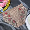 Roupa íntima feminina, Renda fina, Confortável, Cintura alta, Modeladora de barriga, Calcinha sem costura, Vazada, Cintura média, Respirável, Sexy