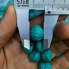 La segunda generación de turquesa azul Xiangyun cuentas de nube trasera accesorios de turquesa gota de agua camiseta llavero con cuentas patrón trasero cuentas joyería