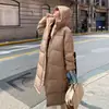 Vestido nuevo de mujer 2026, corte ajustado, longitud media, por encima de la rodilla, estilo coreano, corte holgado, con capucha, engrosado, versátil, moderno y casual
