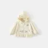 Primavera 2026 Nuevo Estilo Chaquetas para Niñas Cárdigan con Capucha Sudadera para Bebés Sudaderas de Dibujos Animados de Moda para Niños Pequeños