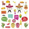 Decoração Festa Temática México Transfronteiriça Adereços de Foto Taco Carnaval Festa Adereços de Foto Atacado