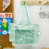 Bolso bandolera de cinta estilo estudiantil bidimensional para estudiantes mujeres, adecuado para clases, viajes, desplazamientos y como bolso de hombro de gran capacidad