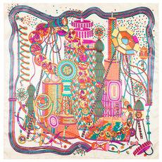 Pañuelo de seda Mai Tong de 60 cm x 60 cm, nueva marca de primavera, pañuelo de seda de simulación de laboratorio Time, pañuelo cuadrado pequeño