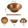 Bandeja de Hielo Seco Comercial Imitación Porcelana de Melamina, Bandeja para Albóndigas, Bol para Verduras, Bol para Fideos, Olla Caliente, Barbacoa, Específico para Restaurantes