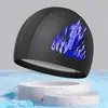 Gorro de baño para niños con revestimiento de PU, impermeable, no ajustado, con dibujos animados, venta al por mayor de fábrica