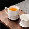 Grasa de oveja jade cerámica taza de oficina separación de té taza de burbujas taza taza empresa compañero de negocios regalo regalo logo