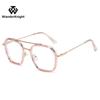Tendencia de moda montura de gafas de montura grande nueva luz anti-azul montura de gafas para miopía para hombres y mujeres espejo plano artístico simple