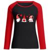 Playera de Manga Larga para Mujer de San Valentín Amor Estampado Tres Enanitos Algodón Raglán Manga Larga Venta al por Mayor