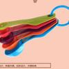 Ferramentas de Confeitaria DIY para Assar Bolo Colher Medidora de Leite em Pó com Escala Conjunto de Plástico Colorido de Cinco Peças