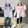 Jaqueta Grossa Reversível com Forro de Fleece para Meninas, Casaco Quente de Uso Dupla Face para Crianças Outono e Inverno, Modelo Novo 2026 Estilo Primavera e Outono para Meninas