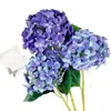 72 Peças de Flores Artificiais de Hortênsia de Seda com Tecnologia de Modelagem, Combinação de Galhos de Flores Artificiais para Decoração de Cena de Casamento, Atacado da Fábrica de Flores