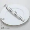Palillos de titanio puro, antibacterianos y resistentes al moho, para uso doméstico, palillos cuadrados para hotel y restaurante, palillos de cristal antideslizantes para uso doméstico