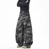 Calça de Trabalho Casual Camuflada Nova para Homens Primavera 2026 com Design Único para Adolescentes, Tamanho Grande, Corte Solto, Calça Longa